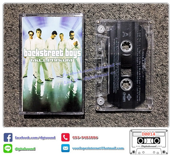 เทปคาสเซ็ท แบ็คตรีทบอยส์ Backstreet Boys อัลบั้ม Millennium