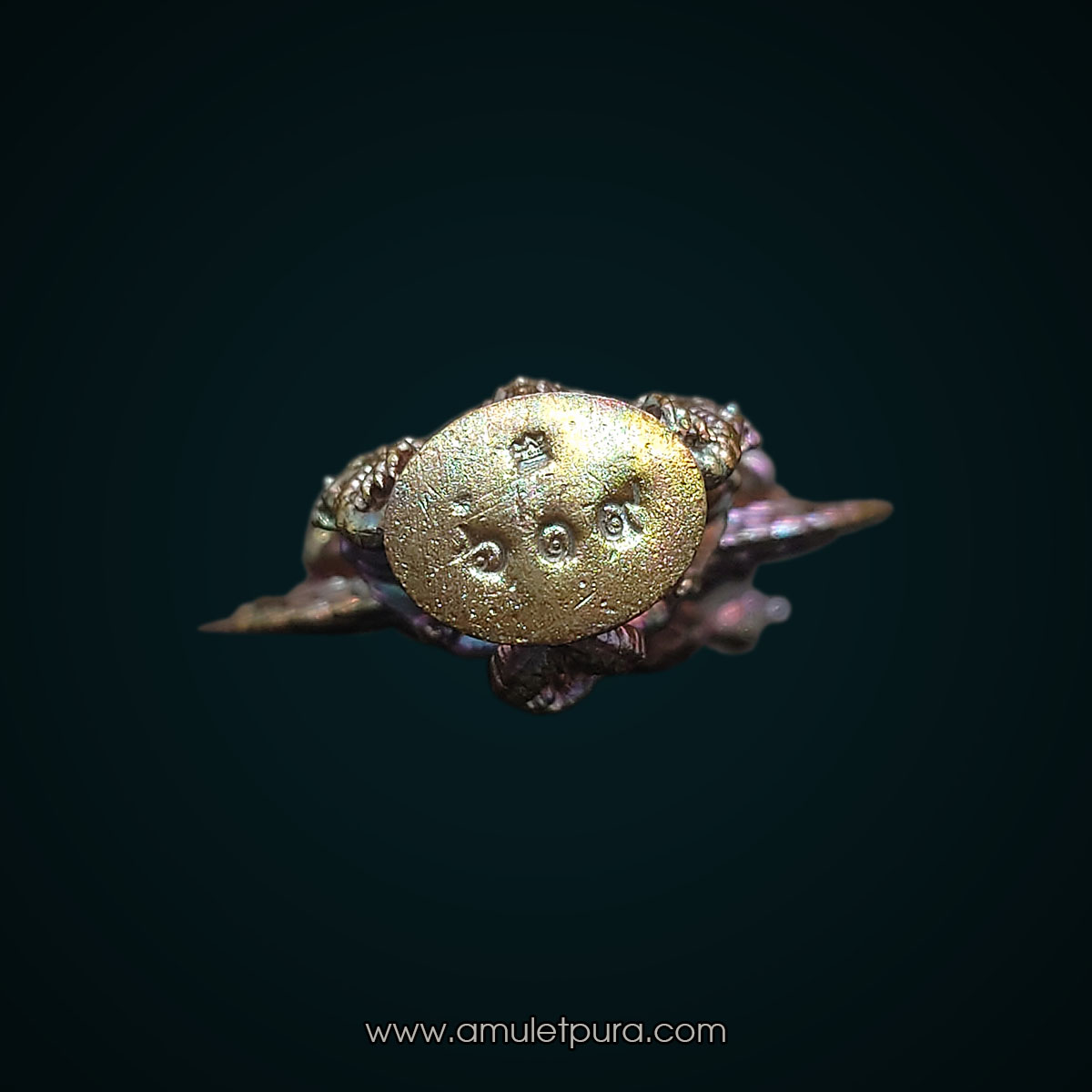 พระนารายณ์ทรงครุฑ รุ่นแรก (เนื้อทองแดงผิวรุ้ง) ปี60 หลวงพ่อสิน วัดละหารใหญ่ จ.ระยอง (มีโค้ด หมายเลข619)