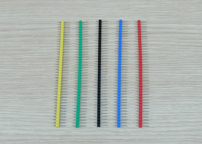 Pin Header - Blue ตัวผู้ขาสั้น 2.54 mm แถว 40 Pin (แพ็ค 20 แถว)