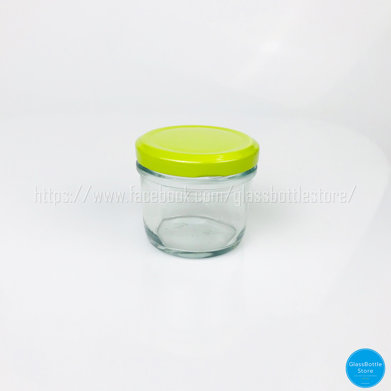 ขวดแก้ว กระปุกอาหาร 120ml(4oz) ฝาเกลียวล็อคสีเขียว