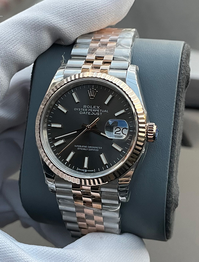 ROLEX DATEJUST 36 MM. ROSEGOLD EWF