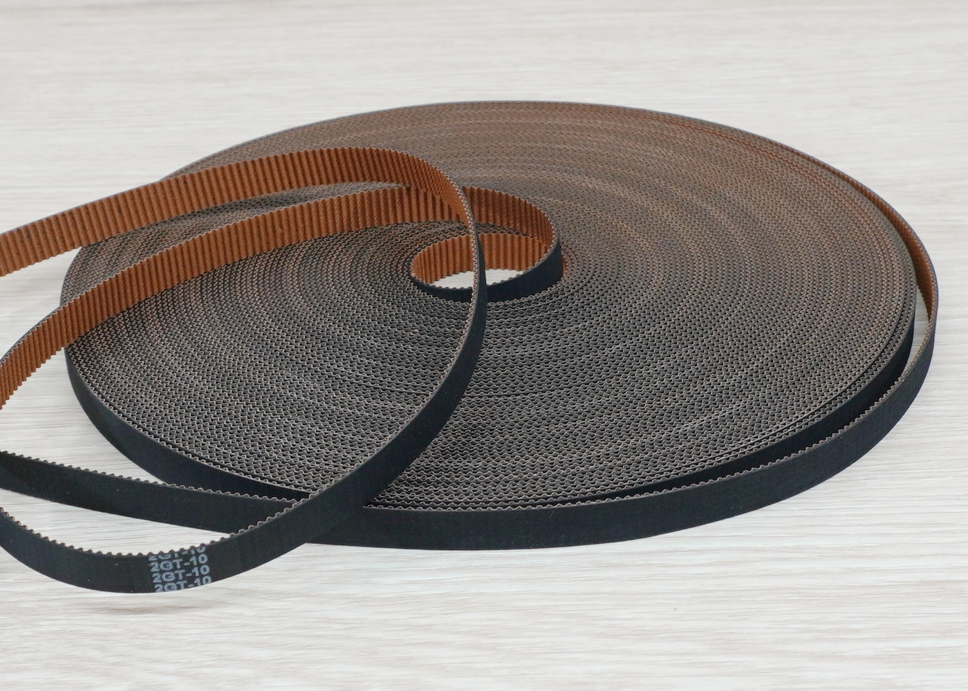 2GT-10mm Dustproof Neoprene Timing Belt Fiberglass Core สีดำ (ราคา/1เมตร)