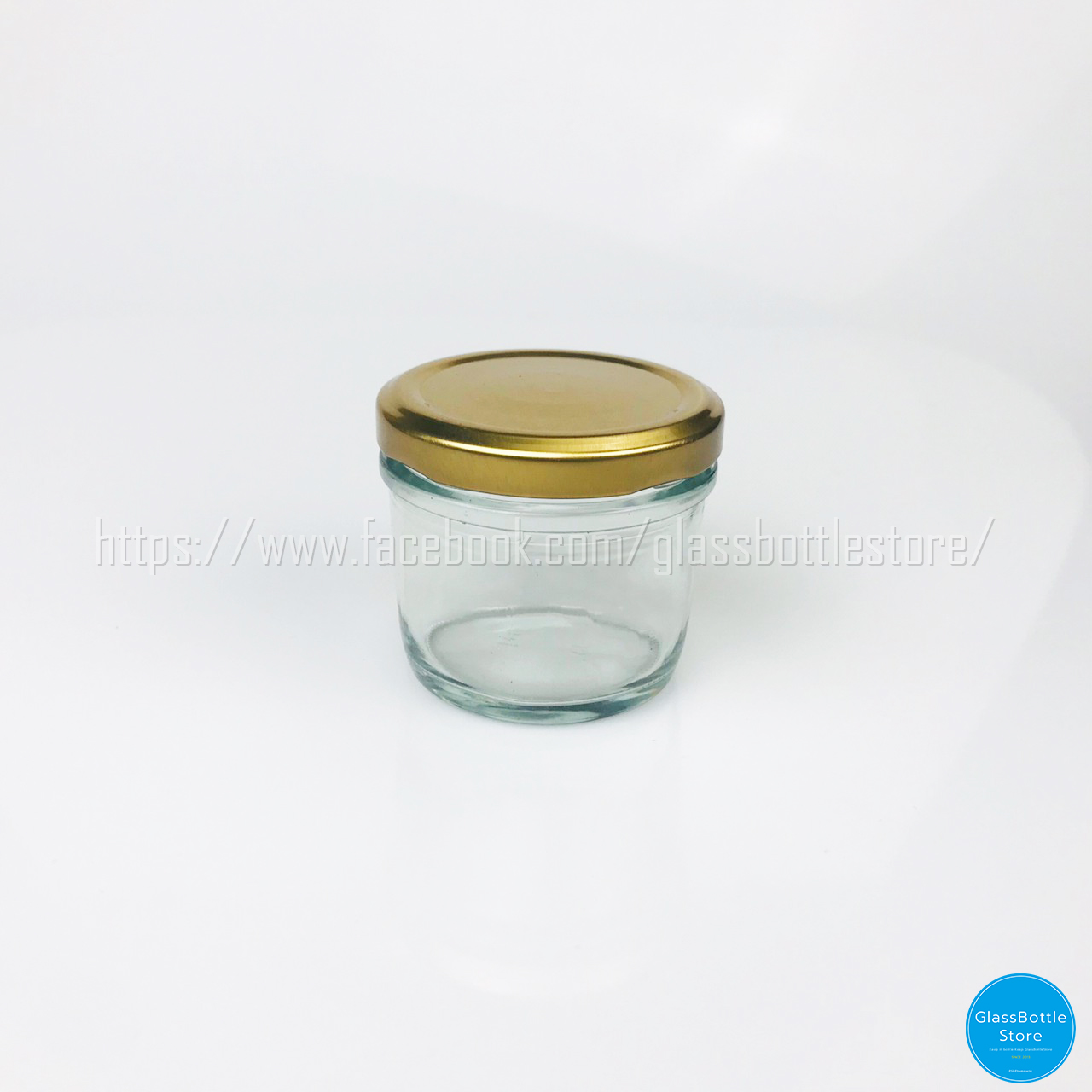 ขวดแก้ว กระปุกอาหาร 120ml(4oz) ฝาเกลียวล็อคสีทอง