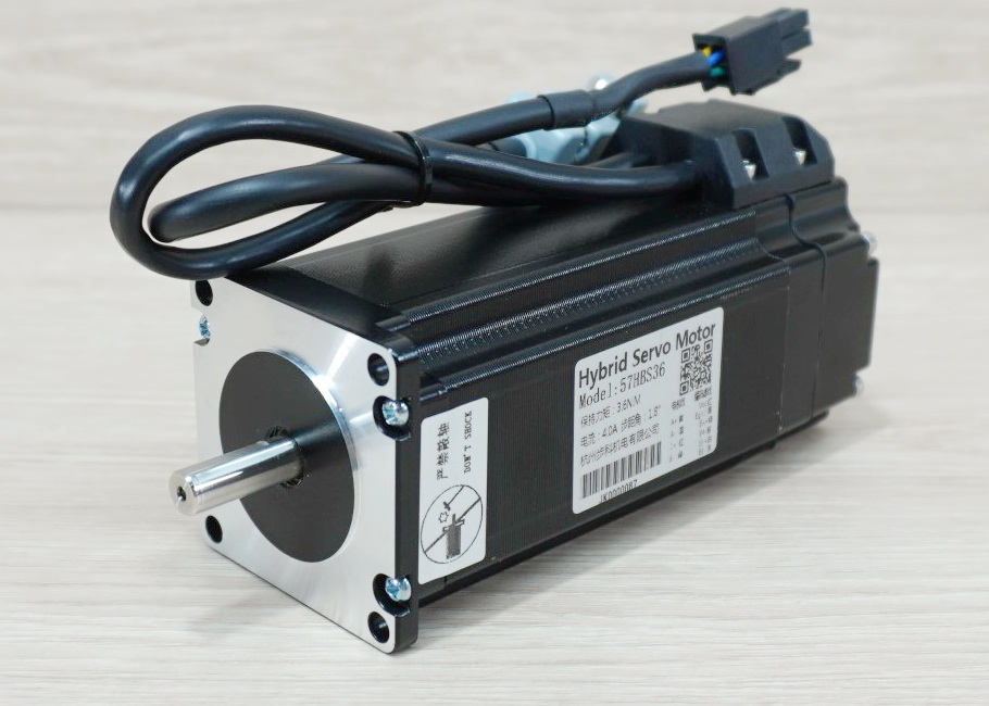 Hybrid Closed-Loop Stepper Motor (Nema23) 57HBS36 แรงบิด 3.6N.m 4A Shaft 8mm + HBS57 Driver