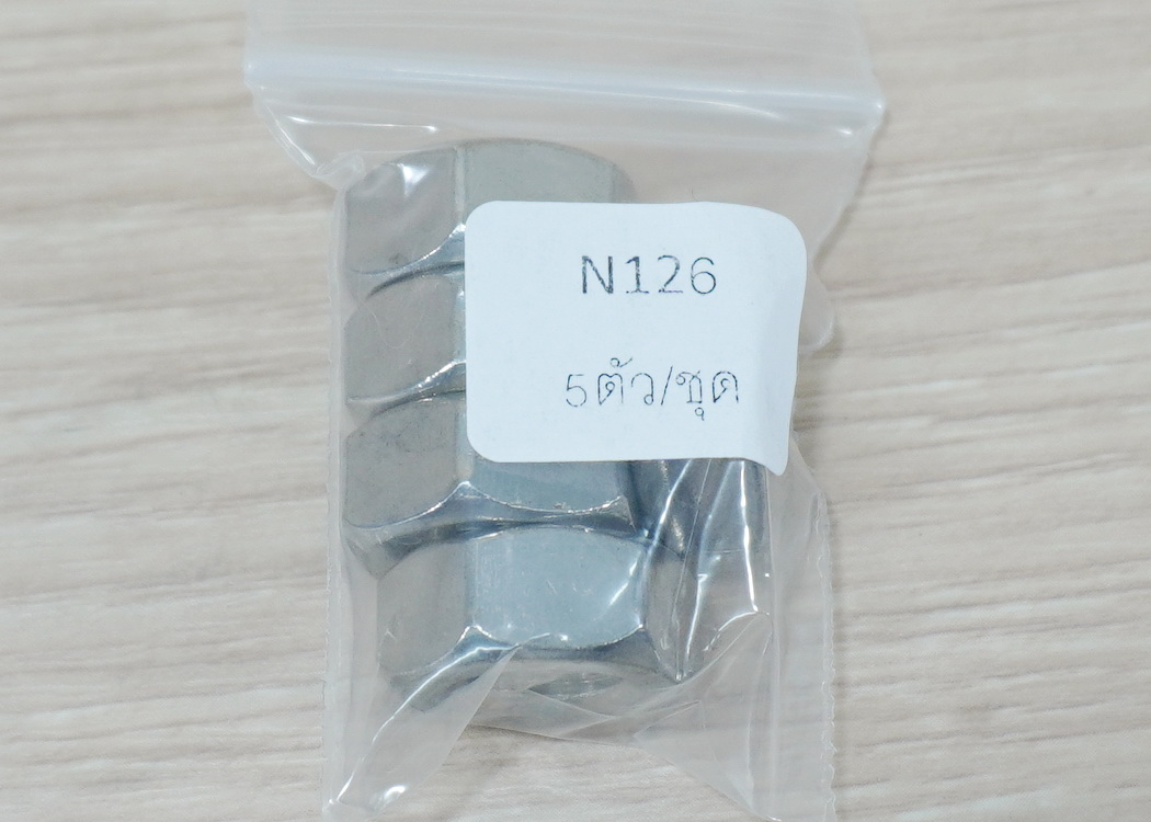 Hex Nuts M10x1.5mm Stainless Steel 304 (5ตัว/ถุง)