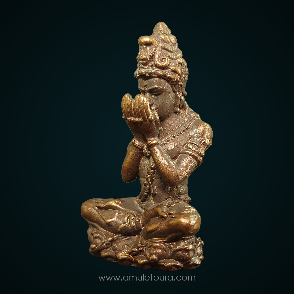 พระปิดตาพังพระกาฬ เนื้อนวโลหะ รุ่นจักรพรรดิศรีมหาราชพังพะกาฬ ปี52 จัดสร้างโดยกลุ่มคนรักษ์องค์พ่อจตุคามรามเทพ (มีโค้ด หมายเลข 85 เลขดี เลขเจ้าสัว เลขมงคล ล่ำซำ มั่งคั่ง ร่ำรวย)