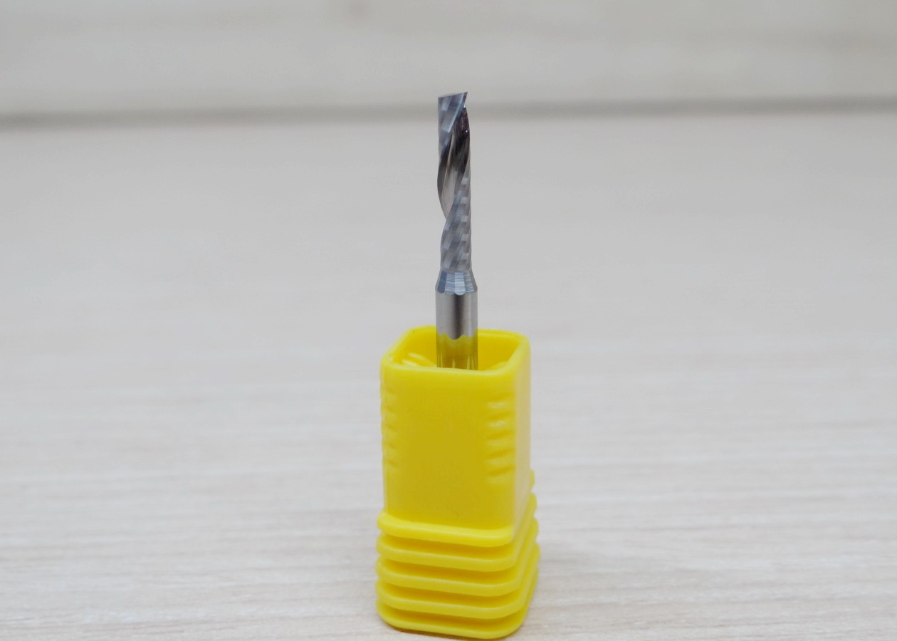 Wood/Acrylic- 3.175x2.5x12mm Single Flute Bit Carbide End Mill (SHKxCEDxCEL) เกรด 3A