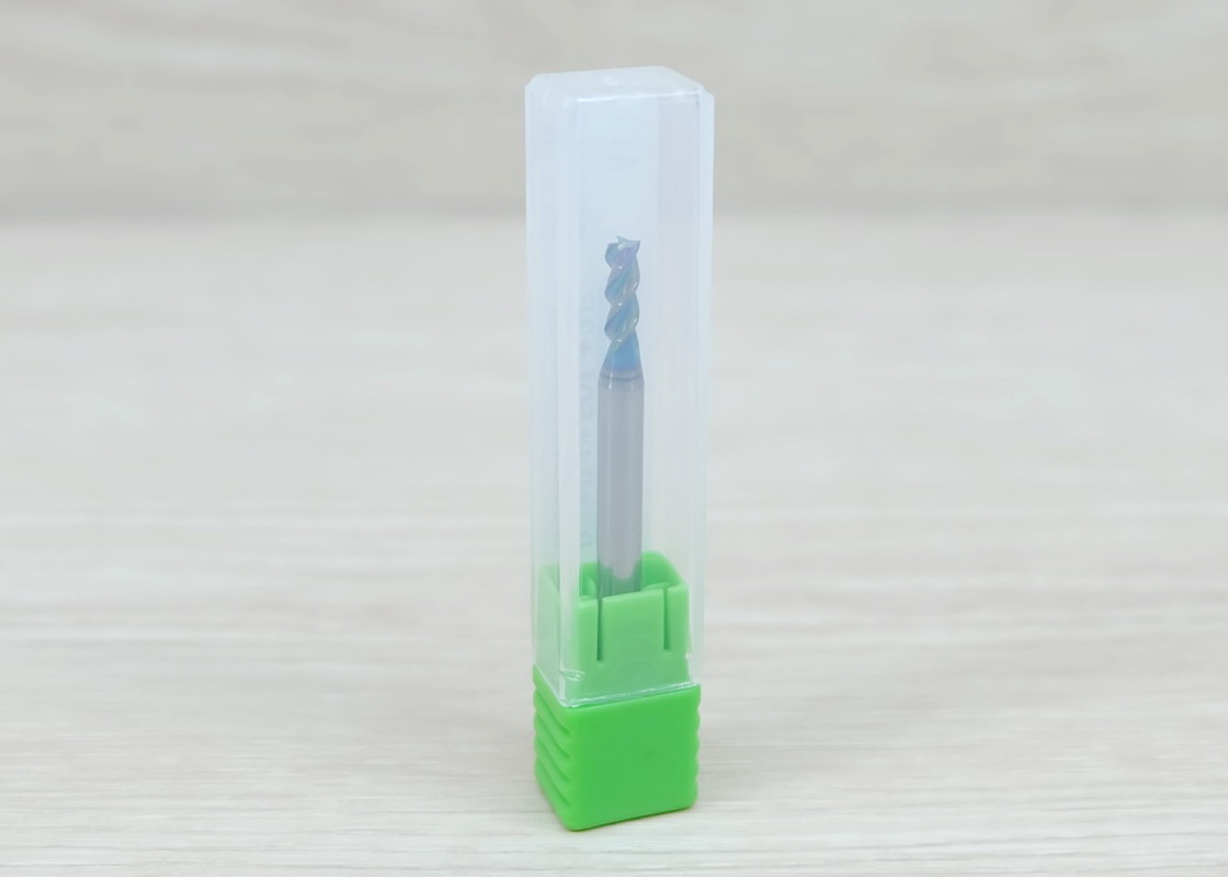 3-Flute DLC Coating 3x9x4mm 50L HRC60 High Efficiency End Mill, Shank 4MM