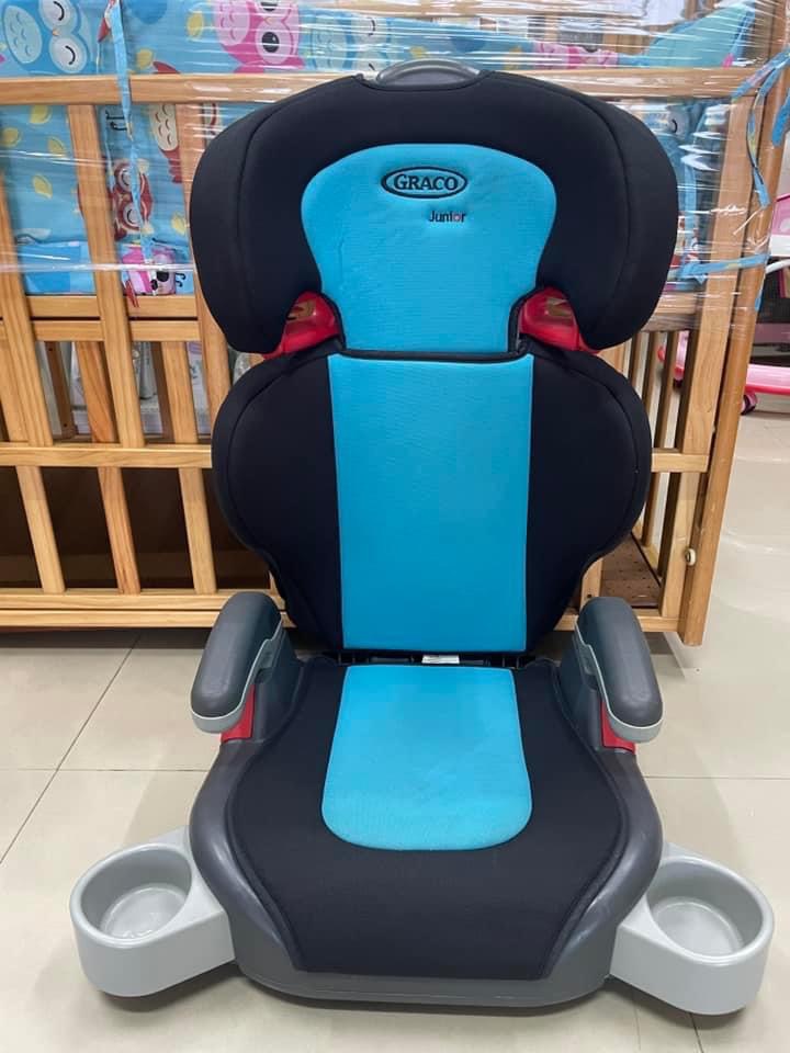 Graco บูสเตอร์ซีท Graco ยกหัวสูงต่ำได้ 3-12ขวบ มีที่วางแก้ว สภาพสวย 90% มือสองญี่ปุ่น ซักพร้อมใช้งาน