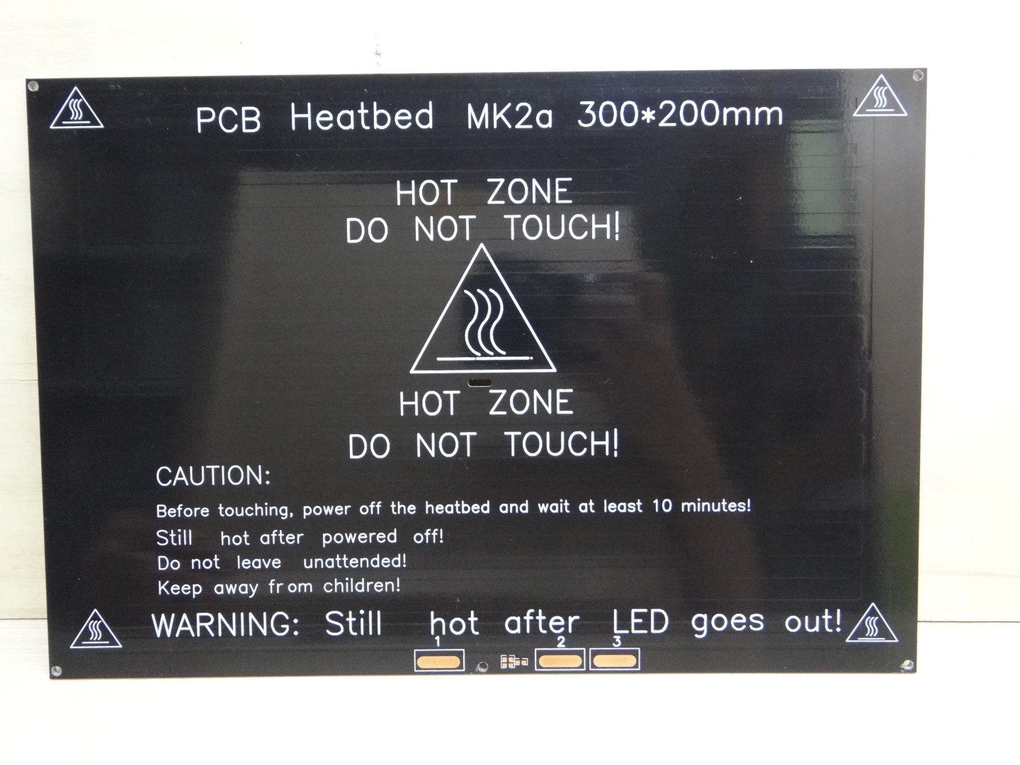 Aluminum 300x200mm Heated Bed MK2A 12V-24V