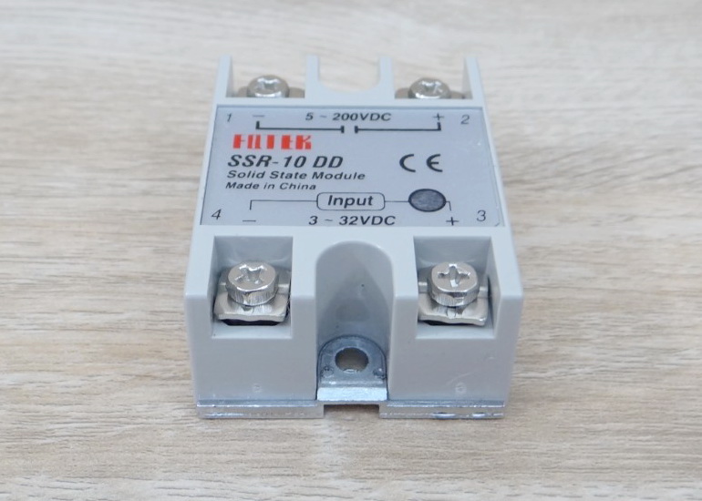 Solid State Relay SSR-10DD, 10A (5-200VDC /3-32VDC)