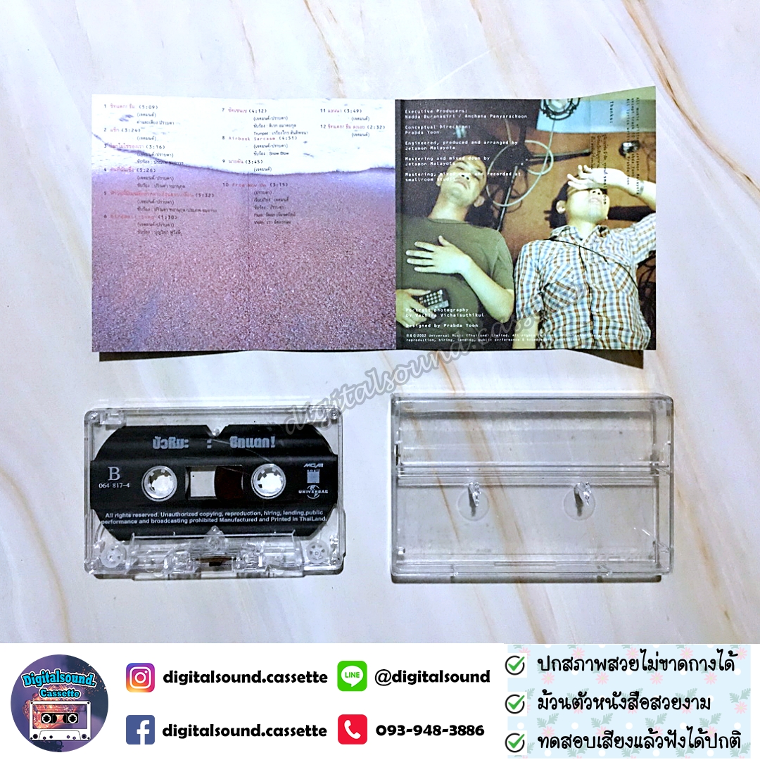 เทปเพลง เทปคาสเซ็ท ปราบดา หยุ่น และ เจตมนต์ มละโยธ อัลบั้ม บัวหิมะ ชิทแตก