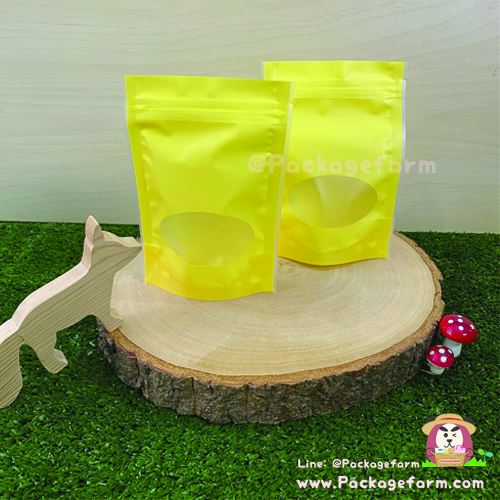 ซองซิปตั้งได้ก้นโค้ง หน้าต่างวงรี (แอนกี้เล็ก)