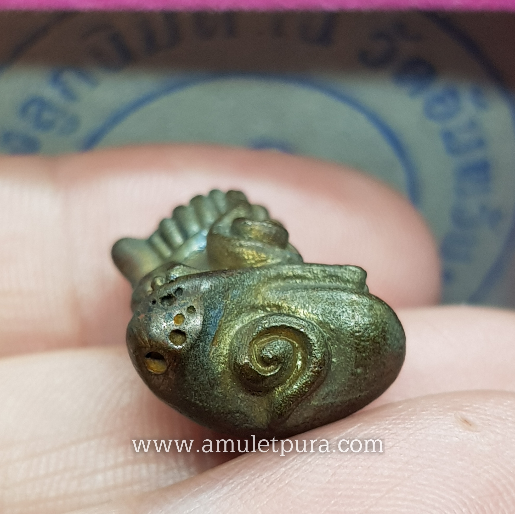 พระปิดตาแร่บางม่วง (เนื้อเมฆสิทธิ์) รุ่นแรก งานปิดทองฝังลูกนิมิต ปี53 หลวงปู่ทองย้อย วัดอัมพวัน จ.นนทบุรี (มีโค้ด)