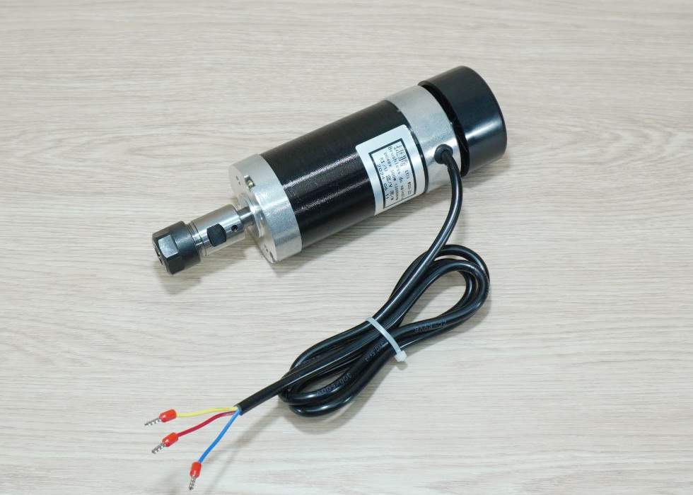 500W ER16 Brushless Spindle DC Motor (Max.12000rpm) + WS55-220 Brushless DC Motor Driver 48V 500W