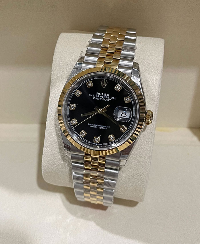 ROLEX DATEJUST 36 MM. YELLOWGOLD EWF