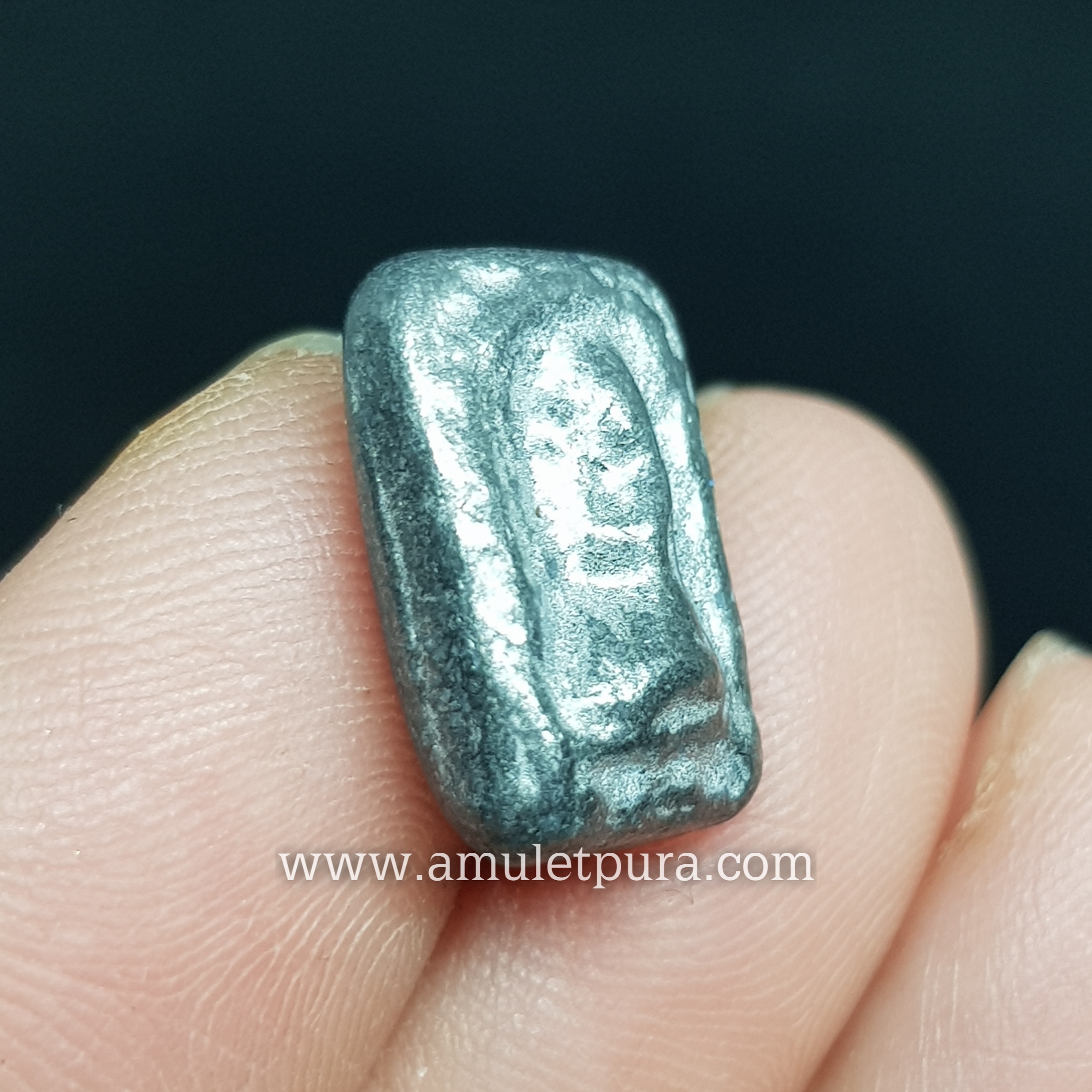 นางกวัก เนื้อชินตะกั่ว ปี2515 หลวงปู่เอี่ยม วัดโคนอน ภาษีเจริญ กรุงเทพฯ (หลังตอกโค้ด)