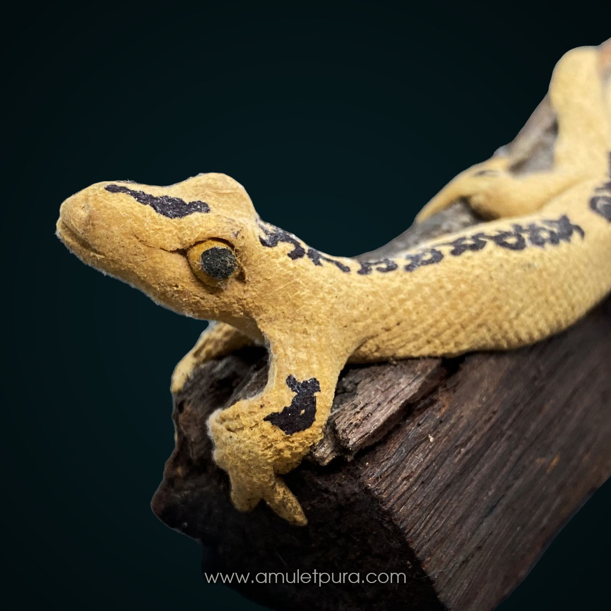 จิ้งจกพรหม 2 หางเกาะกิ่งไม้ ปี54 (ขนาดบูชา) อ.หนู กันภัย (แบบที่1)