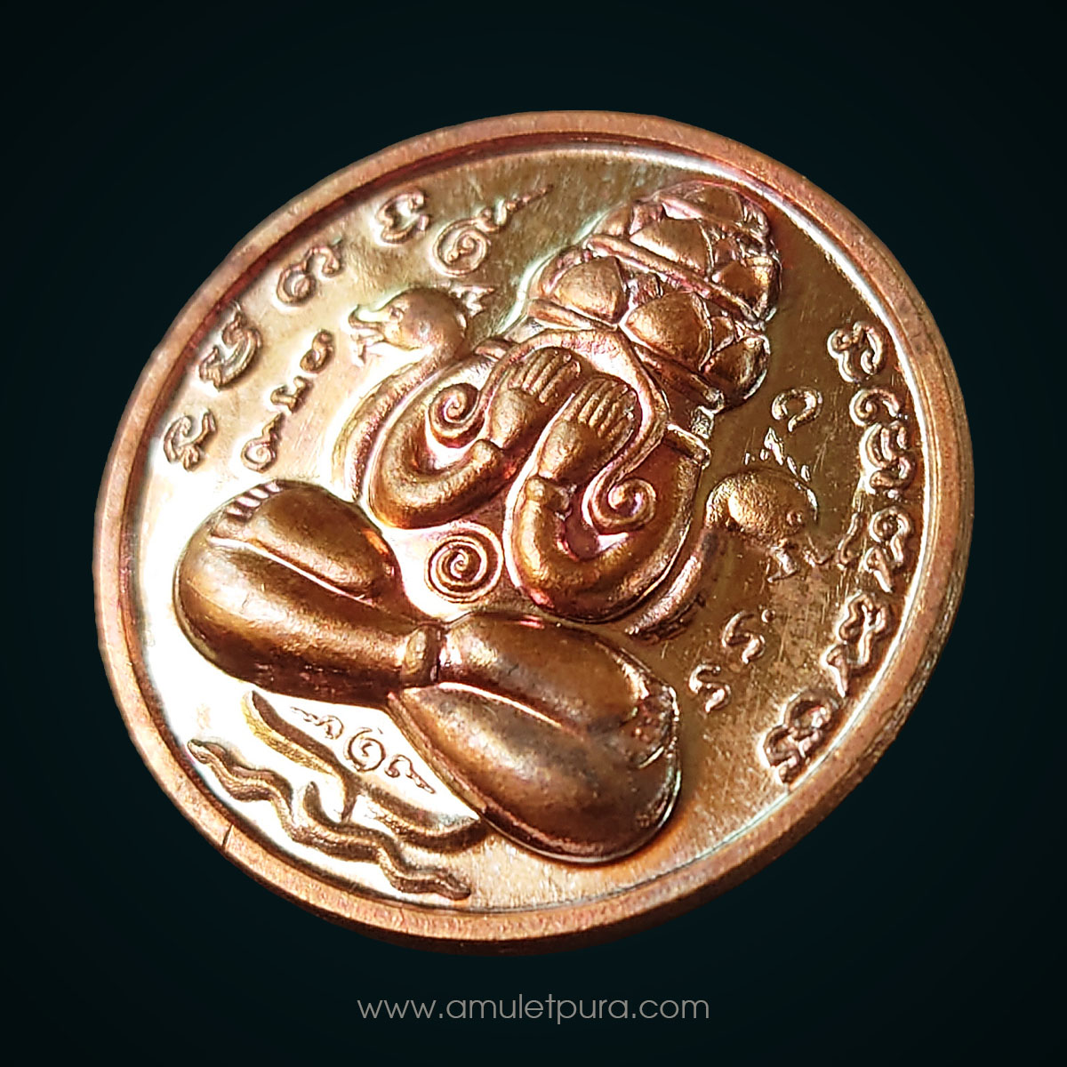 เหรียญพังพระกาฬ รุ่นเหนือดวง59 เนื้อสัตตะโลหะผสมชนวน (แจกเฉพาะศูนย์จอง 2.6 ซม) ปี59 วัดพระมหาธาตุ จ.นครศรีธรรมราช (2โค้ด หมายเลข 3395)