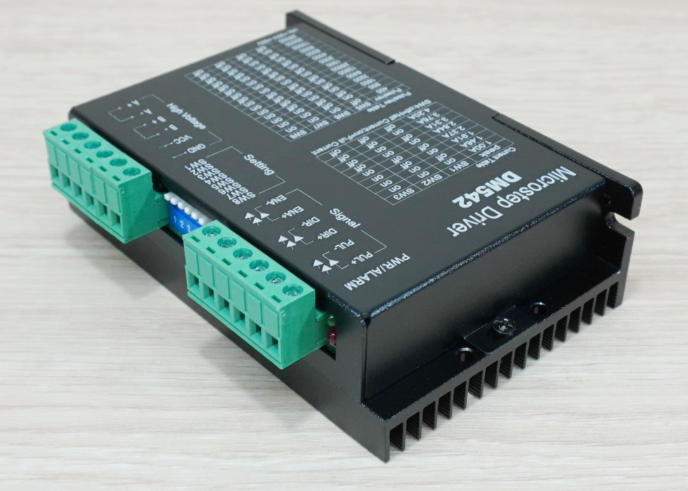DM542 (Jiawen) Microstep Driver Peak 4.2A, 20-50 VDC [Aluminum Cover] 2-Phase