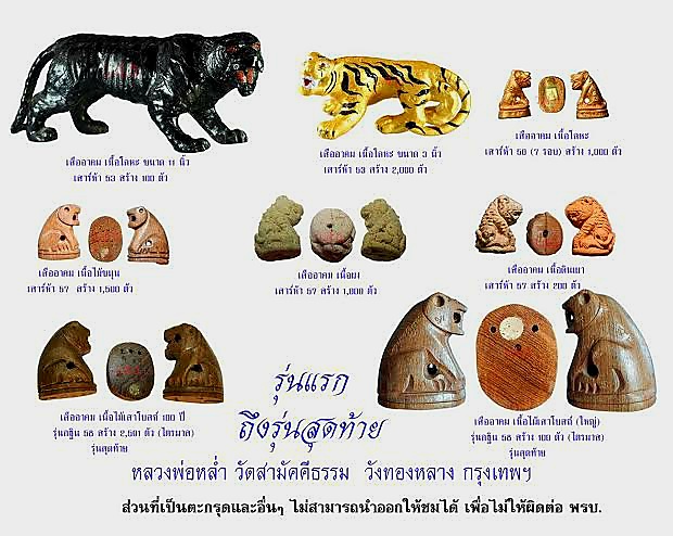 เสืออาคม เสาร์5 (เนื้อโลหะ 3 นิ้ว) ปี53 หลวงปู่หล่ำ วัดสามัคคีธรรม ลาดพร้าว 64 กรุงเทพฯ