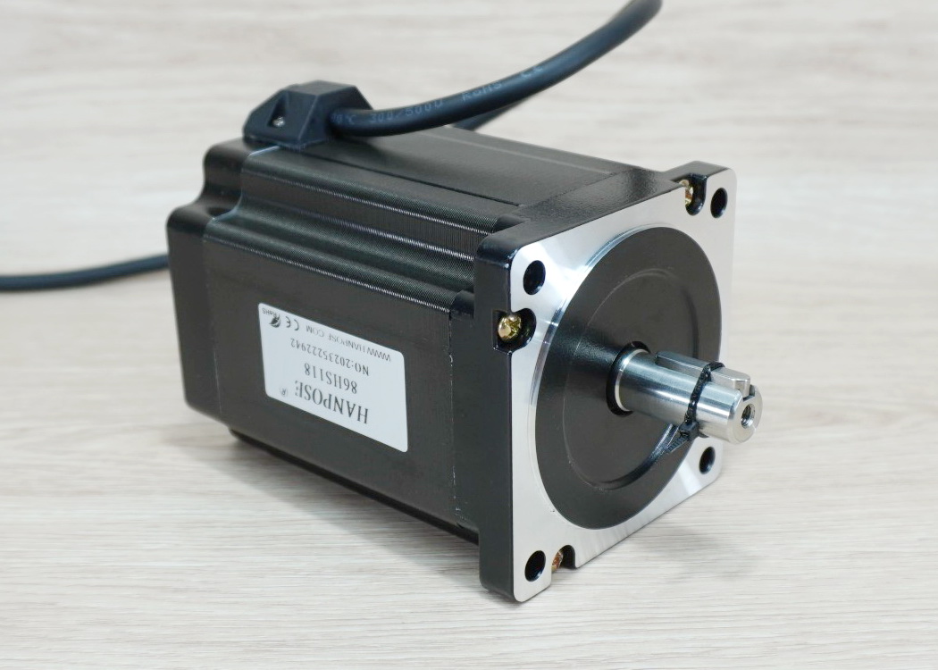 HANPOSE - Stepper Motor (Nema34) แรงบิด 8N.m 6A Shaft 14mm (86HS118)