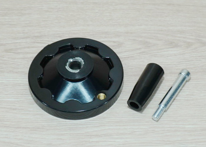 100mm Bakelite-Solid Handwheel Bore 12mm+Keyway 4mm