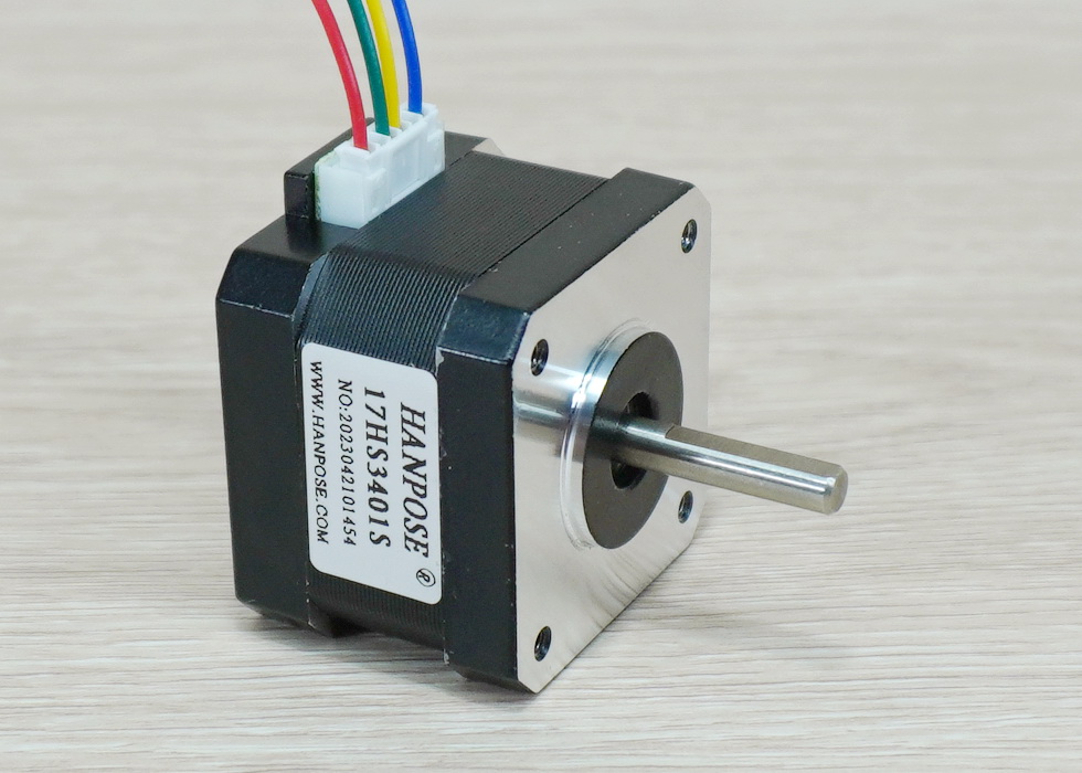 HANPOSE - Stepper Motor (Nema17) แรงบิด 28 N.cm 1.3A (17HS3401S) Black End
