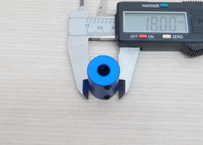 10 x 10 mm Rigid Top Wire Coupling D18 L25 mm (สีน้ำเงิน)