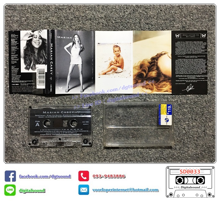 เทปคาสเซ็ท MARIAH CAREY อัลบั้ม 1's
