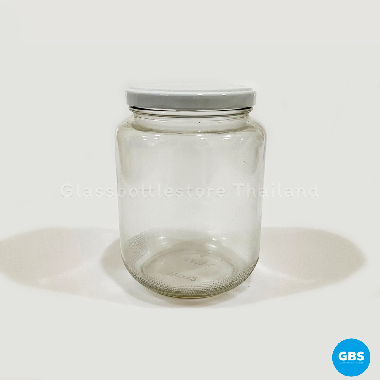 ขวดแก้ว แยม 810ml ฝาเกลียวล็อคสีขาว