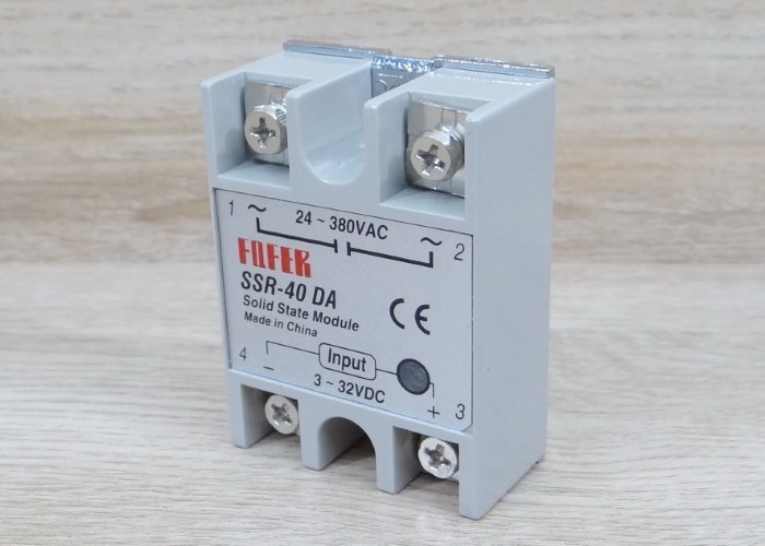 Solid State Relay, SSR-40DA, input 3-32VDC output 24-380VAC, 40A