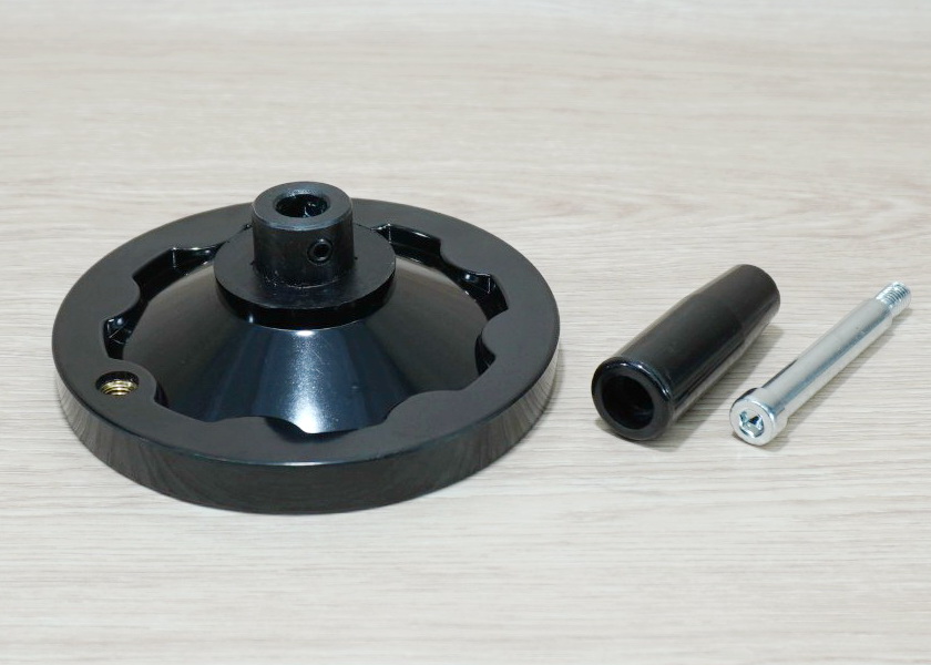 125mm Bakelite-Solid Handwheel with Coupling Bore 12mm