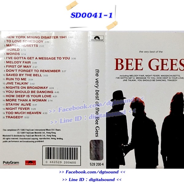 ขายเทปเพลง BEE GEES อัลบั้ม the very best of the BEE GEES