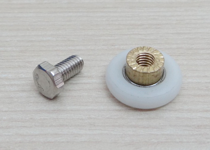 Nylon Pulley Sheave 25mm Diameter + Screw M6x12