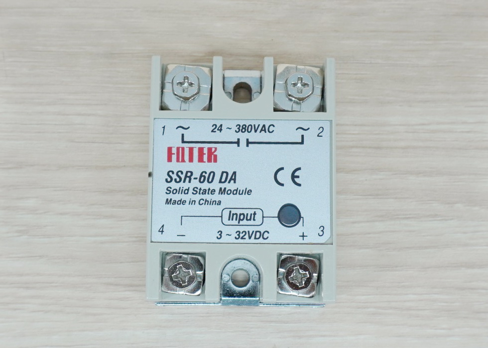 Solid State Relay, SSR-60DA, input 3-32VDC output 24-380VAC, 60A