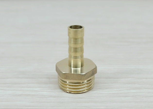 Male Thread 1/2BSP (20.5mm) to Straight Barb Tail 8mm Brass Connector