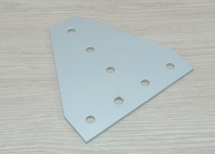 White T-90 degree joint plate 7-Hole สำหรับ Series 30 Alu Profile