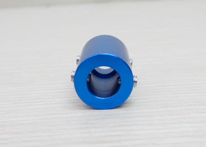 10 x 10 mm Rigid Top Wire Coupling D18 L25 mm (สีน้ำเงิน)