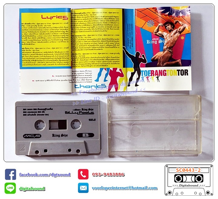 ม้วนเทป เทปคาสเซ็ท ซิลลี่ ฟูลส์ Silly Fools อัลบั้ม King Size