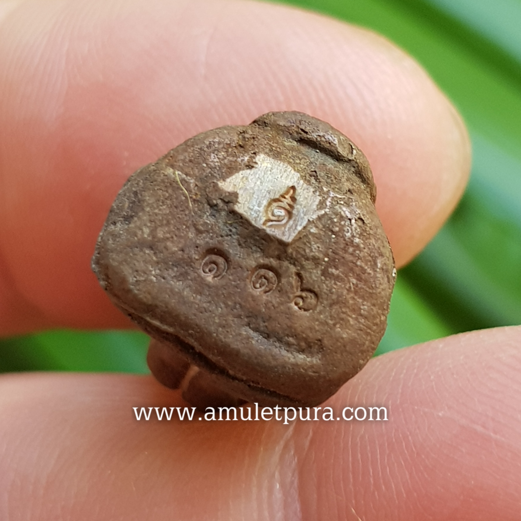 พระปิดตาหล่อโบราณ(เนื้อทองแดงเถื่อน)รุ่นแรก ปี63 หลวงปู่ชัช วัดบ้านปูน จ.พระนครศรีอยุธยา(ตอกโค้ด หมายเลข116)