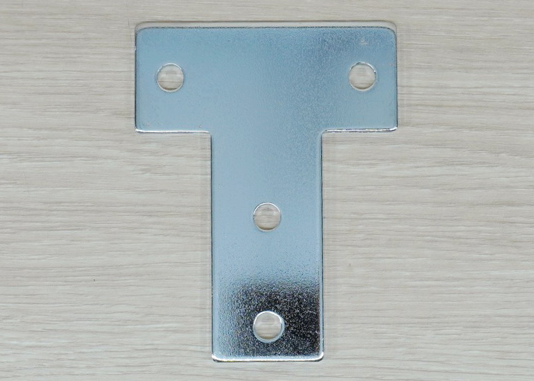 T-Shaped Steel Joint Plate 4-Hole สำหรับ Series 40 Alu-Profile