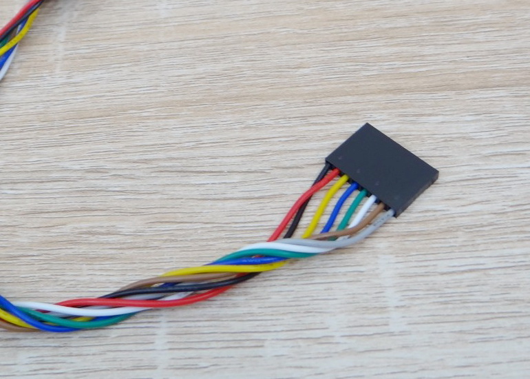 สายไฟ 8 Pin Dupont Jumper cable 20cm (Female - Female)