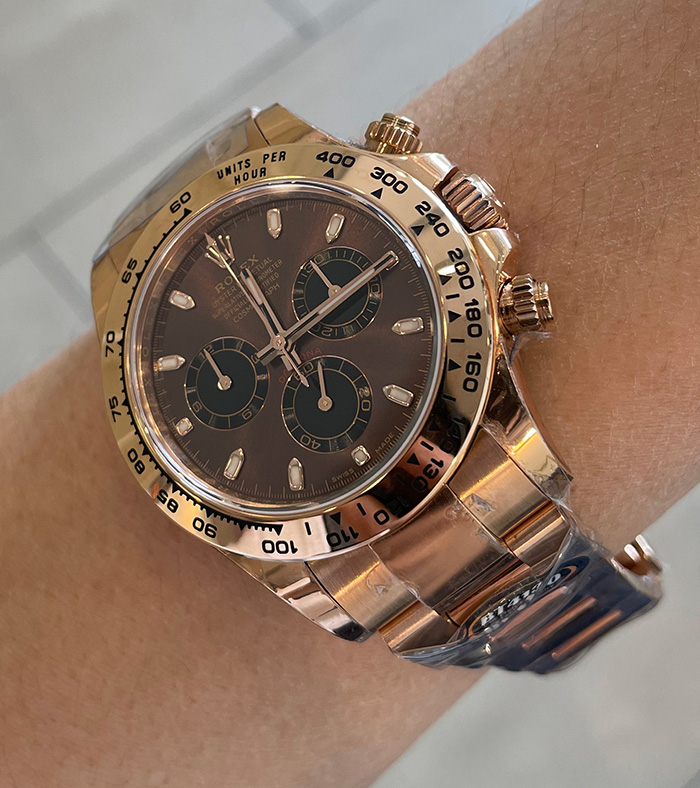ROLEX DAYTONA CHOCOLATE FULL ROSE GOLD BT