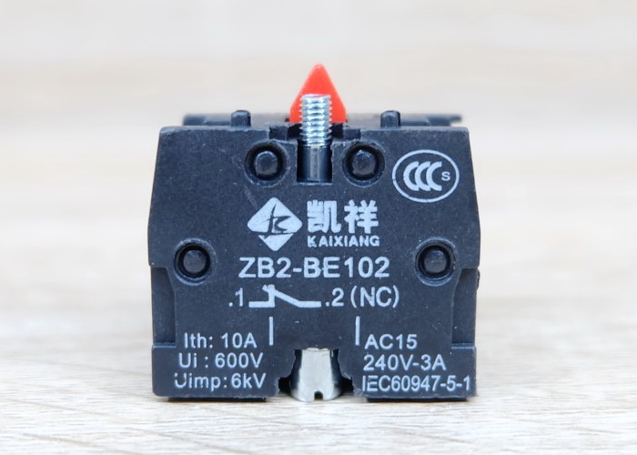 ZB2-BE102 (NC) XB2 Push Button Switch Contact Block (Silver Point)