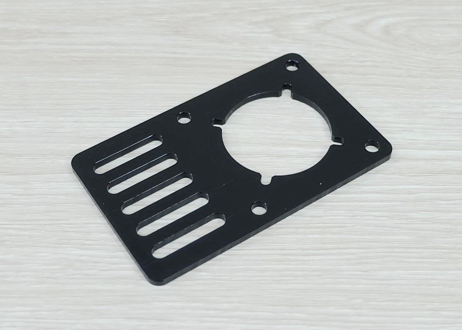 Motor Mount Plate - NEMA 23 Stepper Motor (Black)