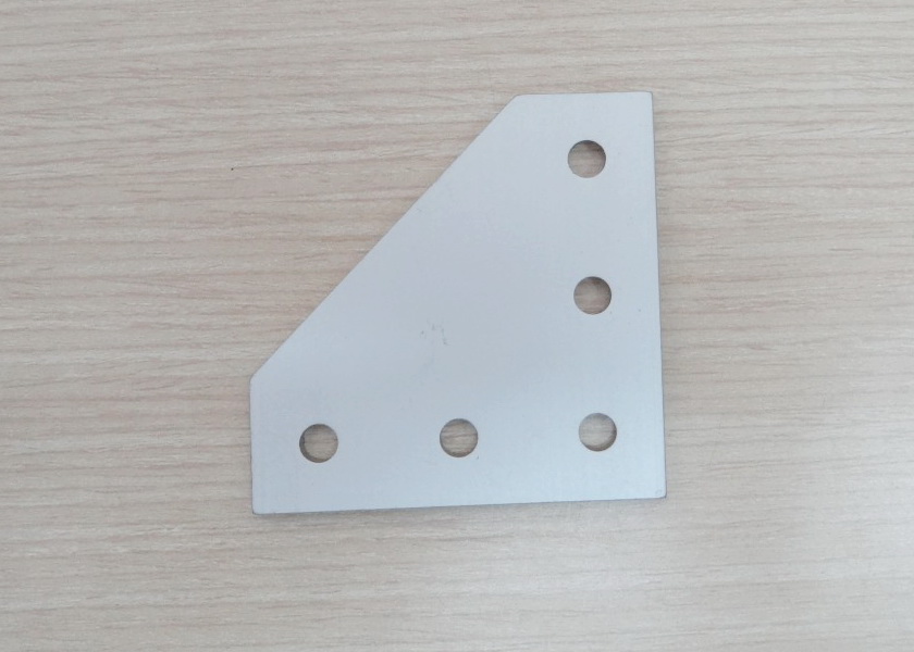 White L-90 degree joint plate 5-Hole สำหรับ Series 20 Alu Profile