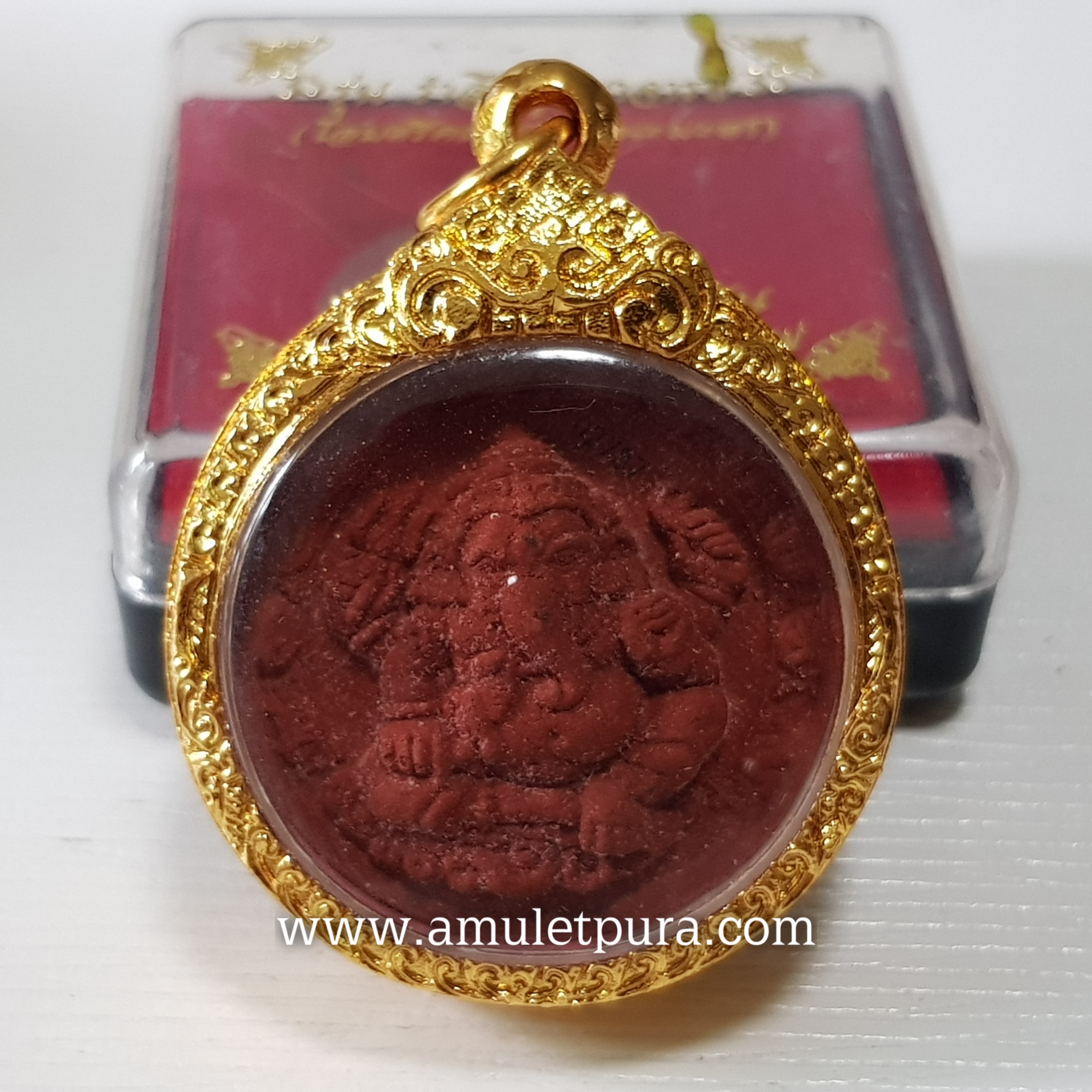 พระพิฆเนศ รุ่นรำลึกบูรพาจารย์ ปี50 พระอาจารย์โต ฐิตวิริโย วัดพระบาทปางแฟน จ.เชียงใหม่(พร้อมกรอบไมครอน)