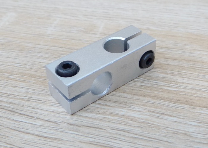 10mm x 10mm Holes Cross Shaft Support Aluminum Alloy