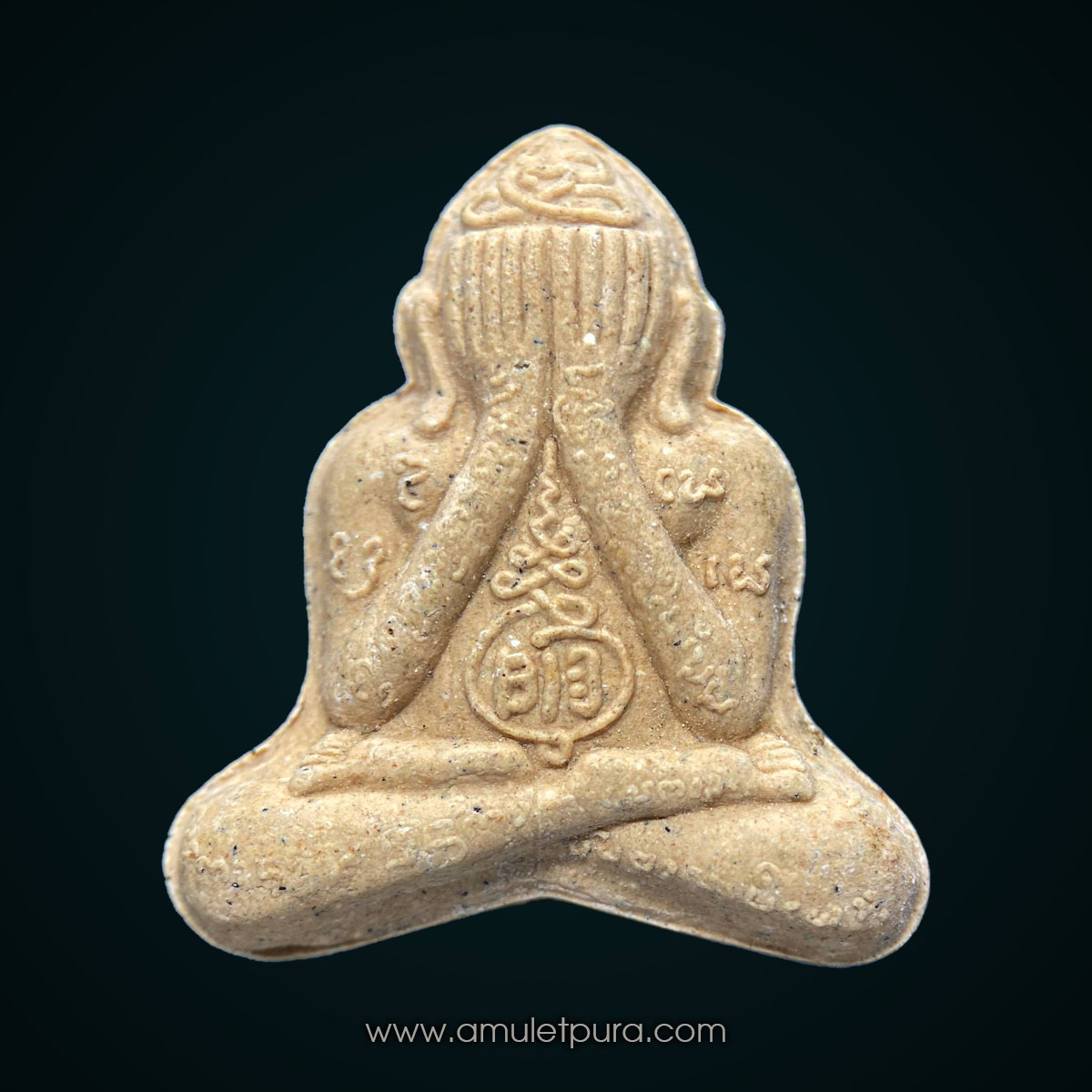 พระปิดตามหาลาภหลังกบเจ็ดดาว เนื้อผงอาถรรพ์ตาฝังพลอยเสก อ.เม้ง ขุนแผน